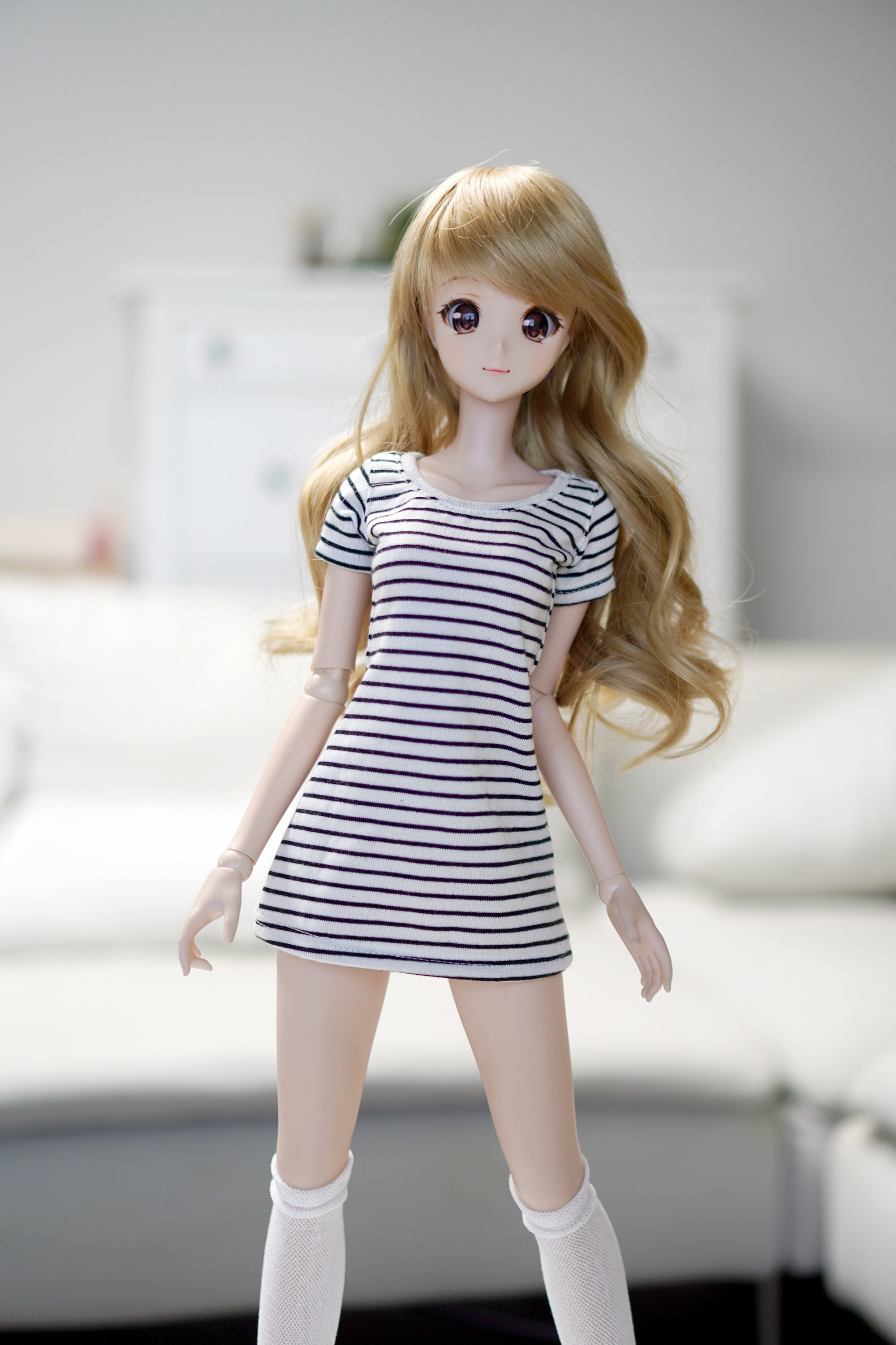 1/3 BJD Sd13 Smart Doll Clothes Striped Short Sleeve Dress 4 Etsy UK