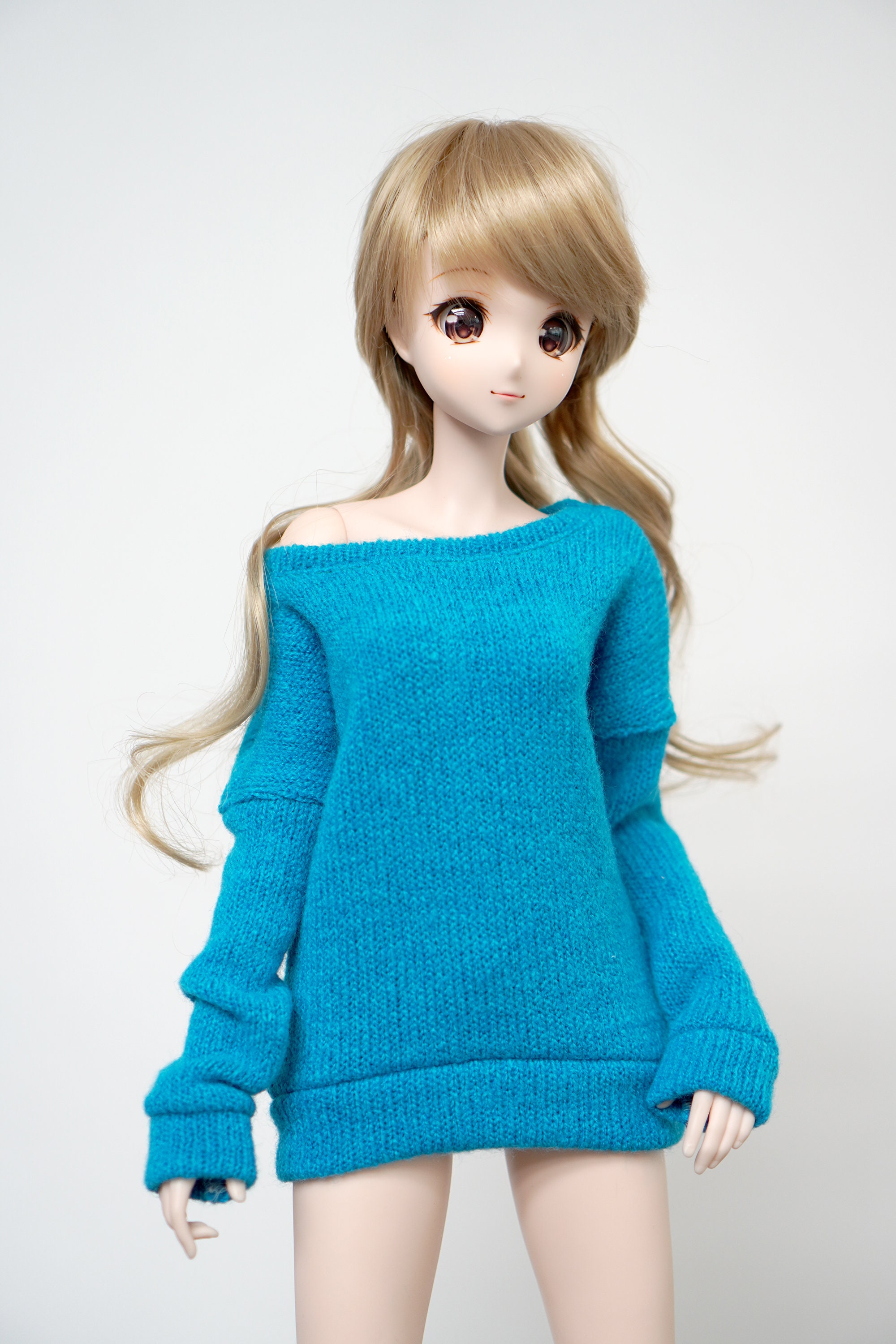 BJD Sd13 Smart doll clothes Dark Turquoise Knitted Sweater Etsy
