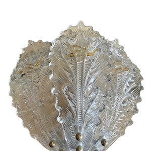 Large Wall IN Murano Glass Barovier & Toso Vintage Design Years&#39; 70