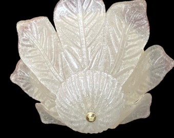 enchanting Murano leaf ceiling light