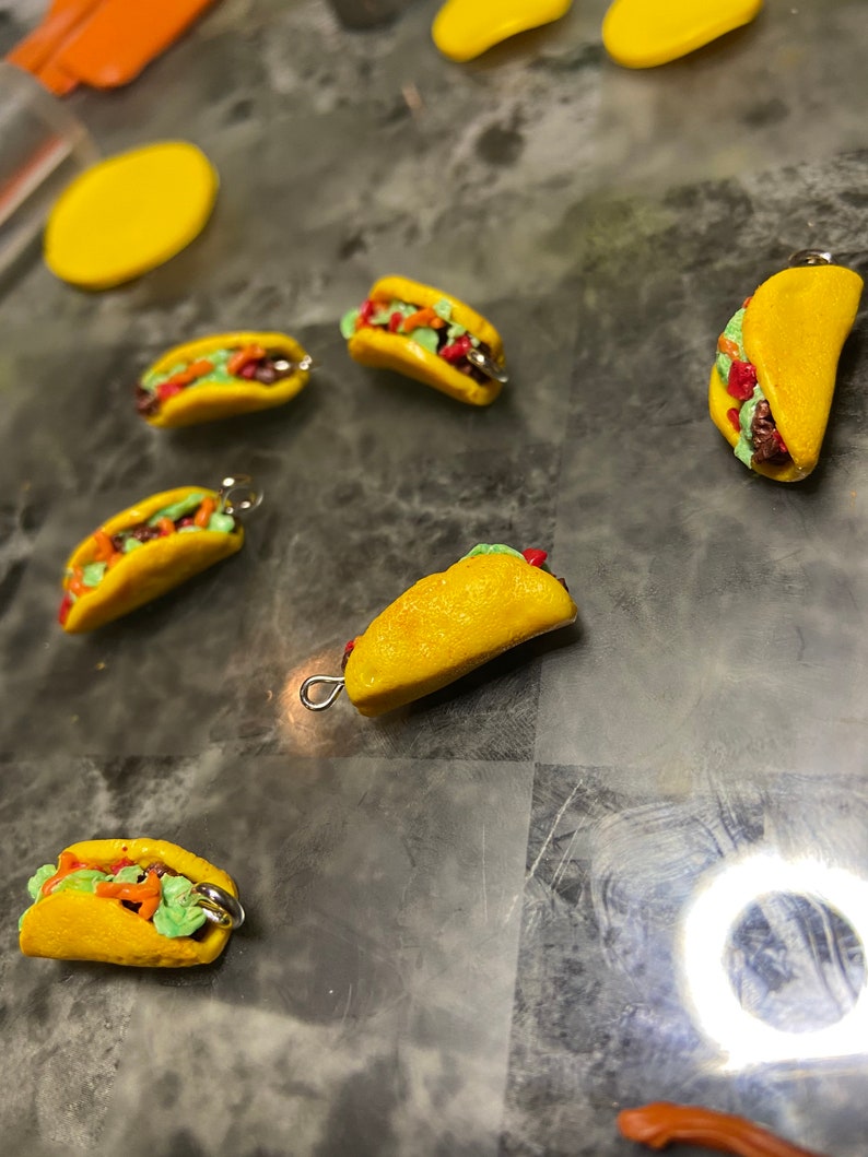 Taco hemp necklace and taco earrings