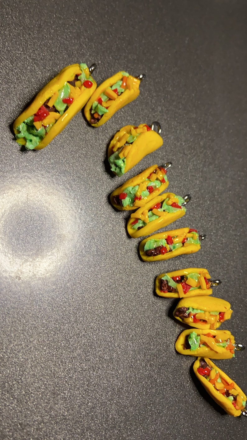 Taco hemp necklace and taco earrings