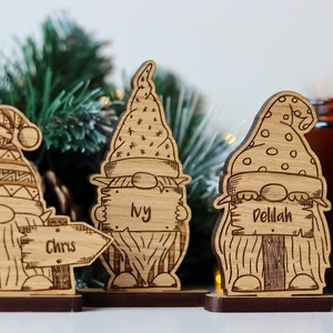 Christmas Personalised Gonk Decorations Place Names image 2