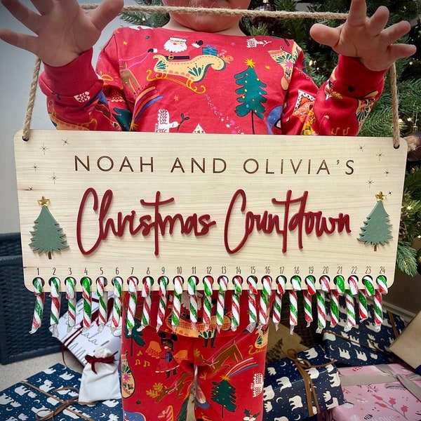 Christmas Candy Calendar Etsy