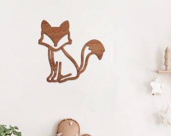 Fox outline Wall Decor Home - Nursery / Kids / Animals / Children Room