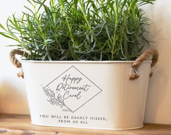 Personalised Planter - Retirement Design 3 | Gift Idea | Present Leaving Work