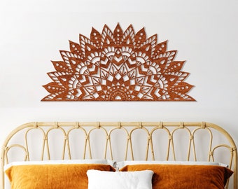 Mandala Wall Decor Wooden Art - Home -  Boho, Decoration, Wood, Nature, Living Room, Bedroom