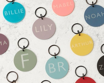 Personalised Name Bag Tag | Bookbag Tag | Keyring | Kids Children | Back to School | Uniform Label