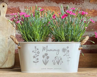 Moederdag Gepersonaliseerde Planter - "Ik zou jou kiezen" - Cadeau Leraar Mama Oma Grootouder Vriend