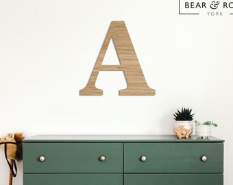 Personalised Initial - Wooden or Painted Wood - Wall Decor Name Art Nursery Decoration Kids Baby Room Home Bedroom Gift Monogram
