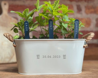 Personalised Metal Planter