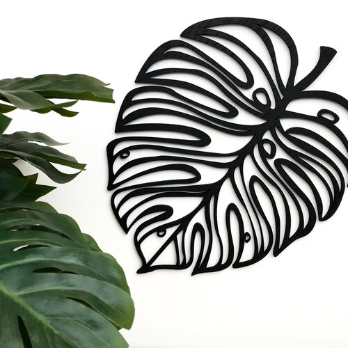 Fern Leaf Wooden Wall Art Home Kitchen Etsy