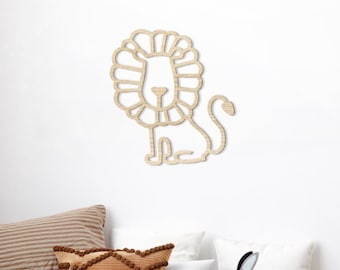 Lion Safari Wall Decor Home - Nursery / Kids / Animals / Children Room