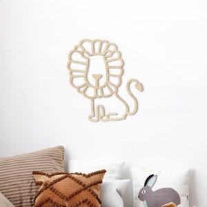Lion Safari Wall Decor Home - Nursery / Kids / Animals / Children Room