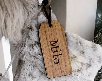 Wooden Personalised Gift Tags Christmas Presents / Wedding Present