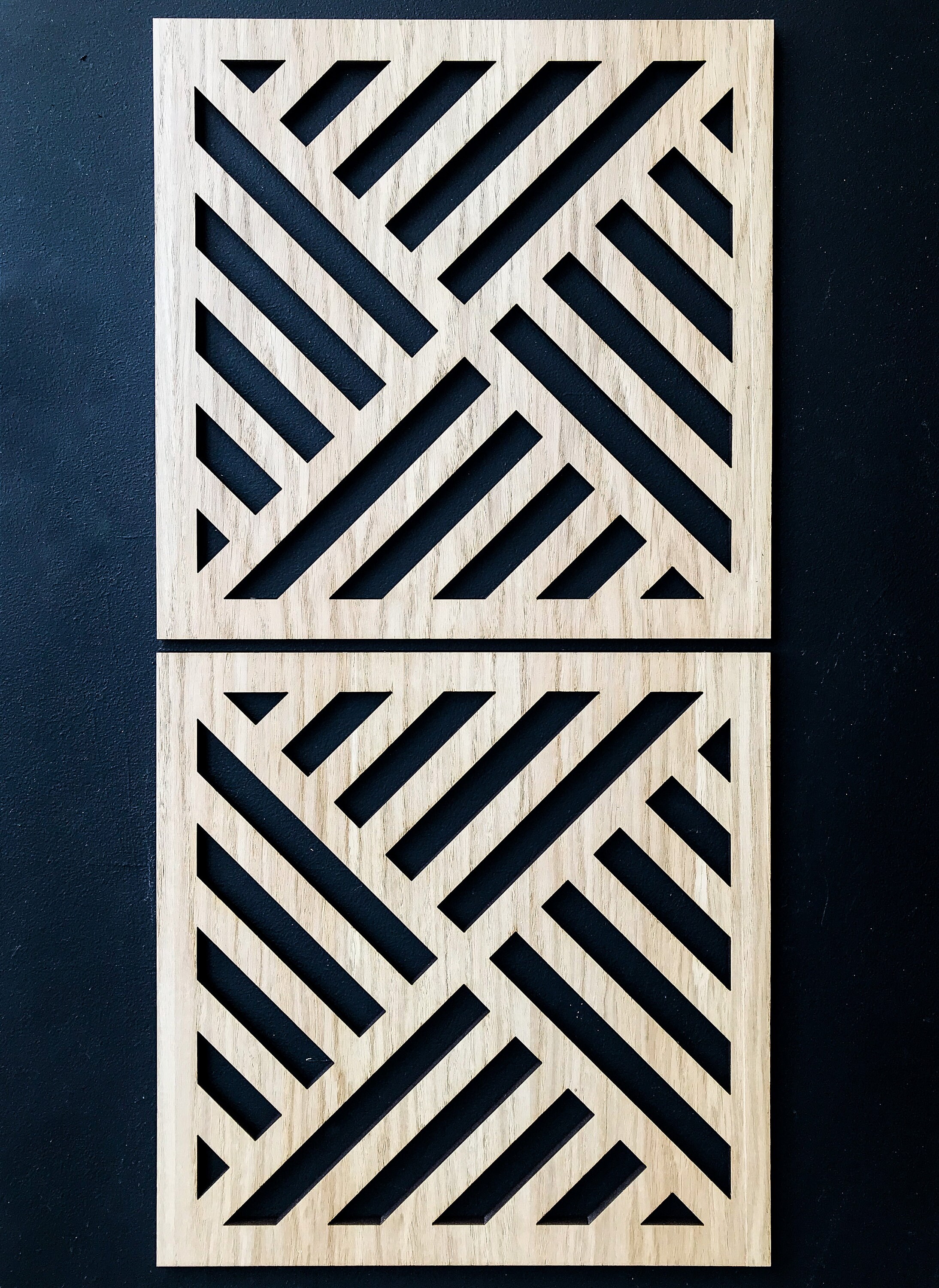 Buy Wall Panel Decor Diagonal Strip Wood Style 4 Art Oak Online in