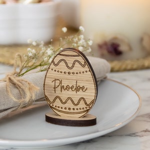 Nombres de lugares de huevos personalizados de Pascua