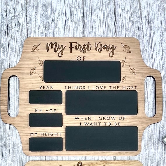 Personalised First Day Of School / Nursery Wipeable Board