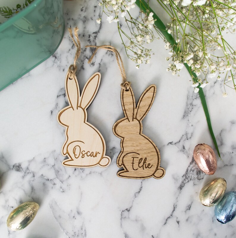 Personalised Easter Bunny Tag image 3