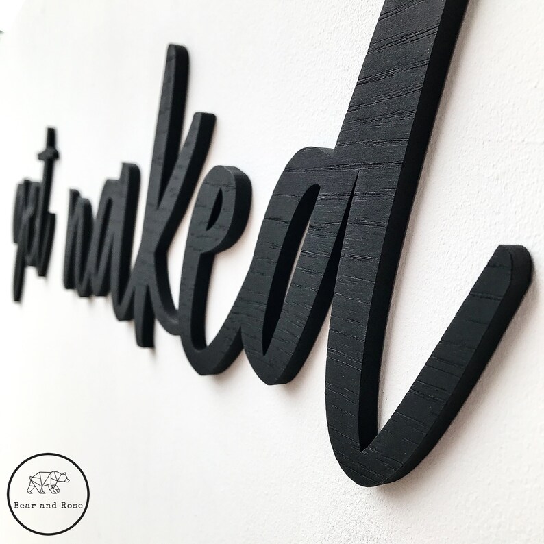get naked - Bathroom Wooden Wall Plaque - 6mm Thick - Art Home Decoration Personalised Wall image 2