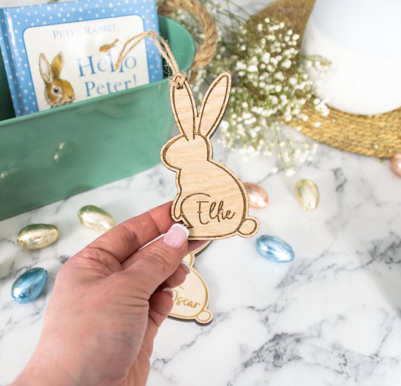 Personalised Easter Bunny Tag image 1