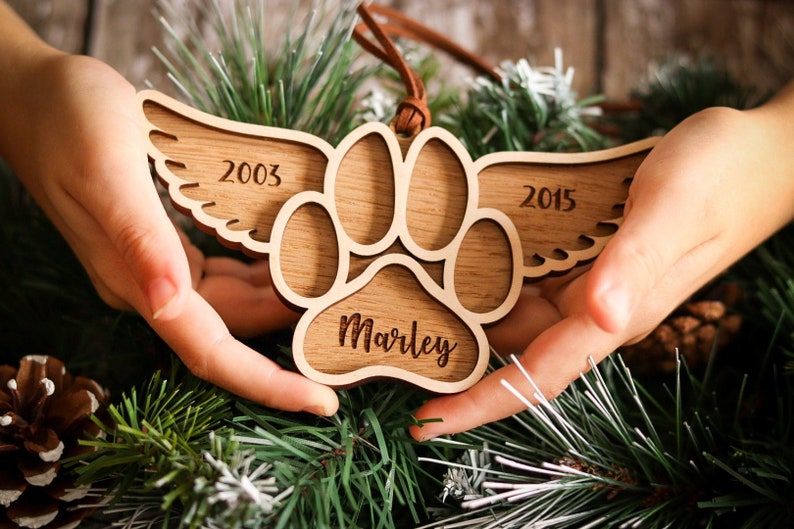 Christmas Personalised Dog Decoration Tree Decoration image 1