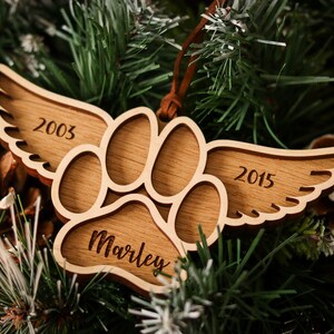 Christmas Personalised Dog Decoration Tree Decoration image 3