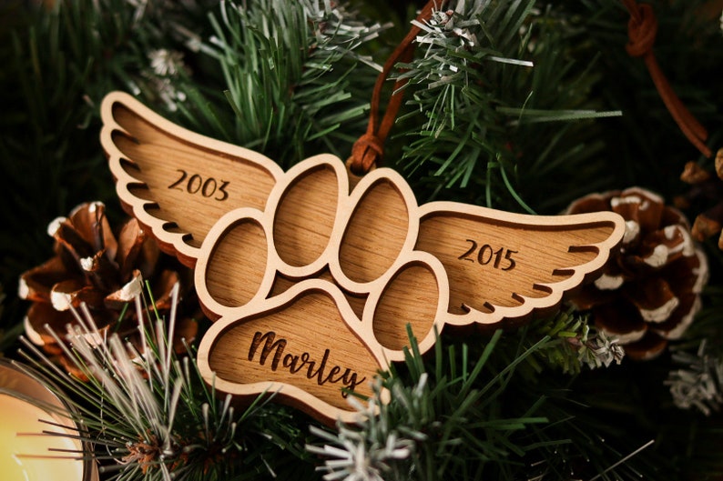 Christmas Personalised Dog Decoration Tree Decoration image 3