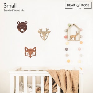 Woodland Trio Solid Nursery Wall Decor Set image 3