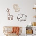 Safari Trio Wall Nursery - Decor / Home / Kids / Animals / Children Room 