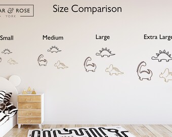 Dinosaur Room Decor For Bedroom Kitchen Bathroom Painting Wall Art Print Poster, Lovely Baby Boy Touching Trex Dinosaur In The Forest Canvas Art Home Office Apartment Decor For Teens 12x16 Framed