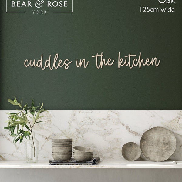 cuddles in the kitchen... Wooden Kitchen Wall Decor