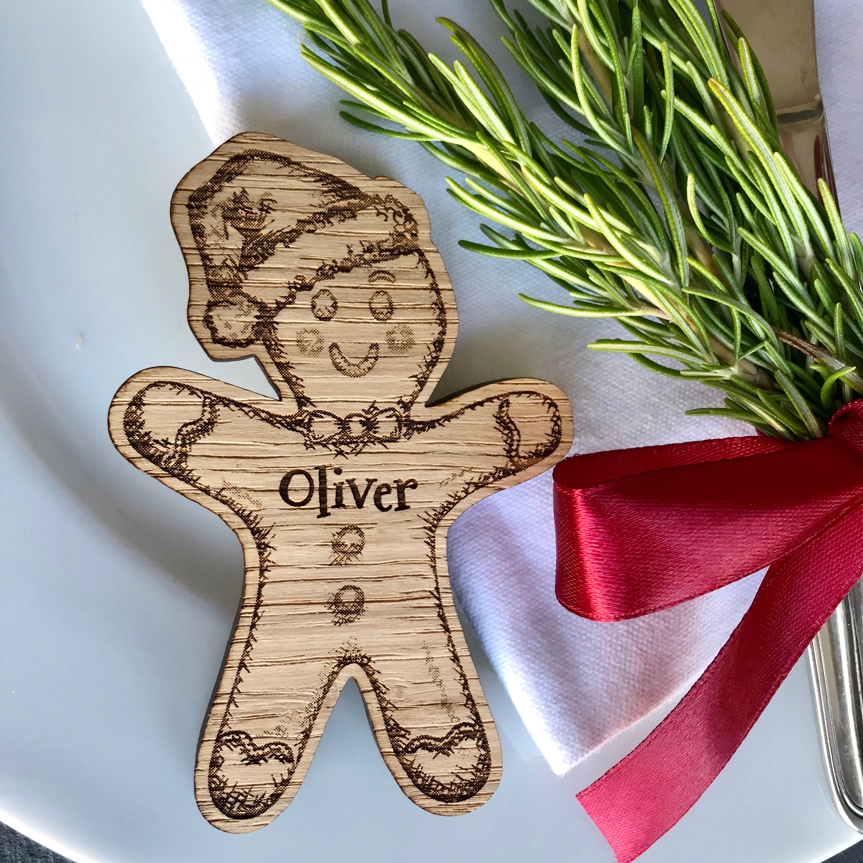 Christmas Tree Decoration Gingerbread House & Man OLIVER 