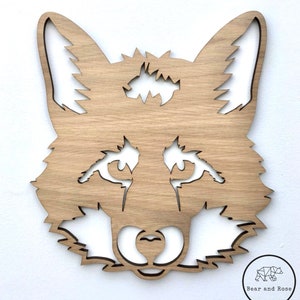 Fuchs - Wandkunst aus Holz - Kinderzimmer Dekoration - Wald