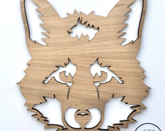 Fox - Wooden Wall Art - Home Nursery Kids Decoration - Woodland