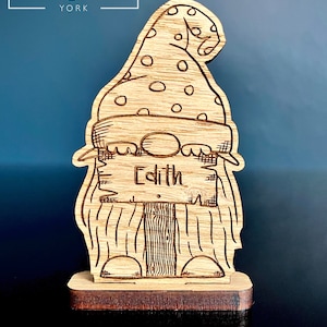 Christmas Personalised Gonk Decorations Place Names image 6