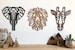 Safari Wall Decor Art Wooden Geometric Set - Home Nursery - Elephant - Lion - Giraffe - Animal Kingdom - Africa - Prints 
