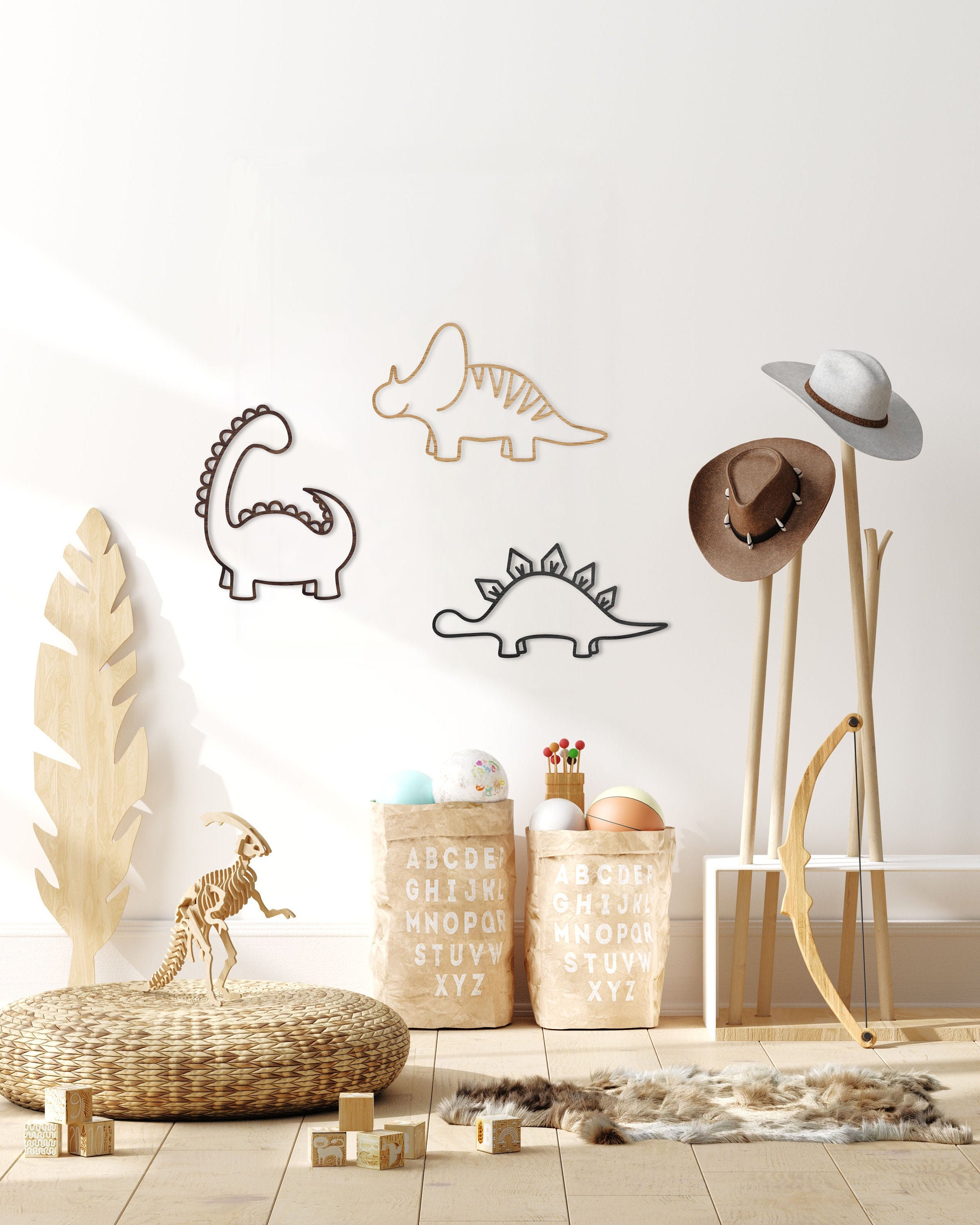 Dinosaur Wall Decor Home Nursery / Kids / Jurassic / - Etsy UK