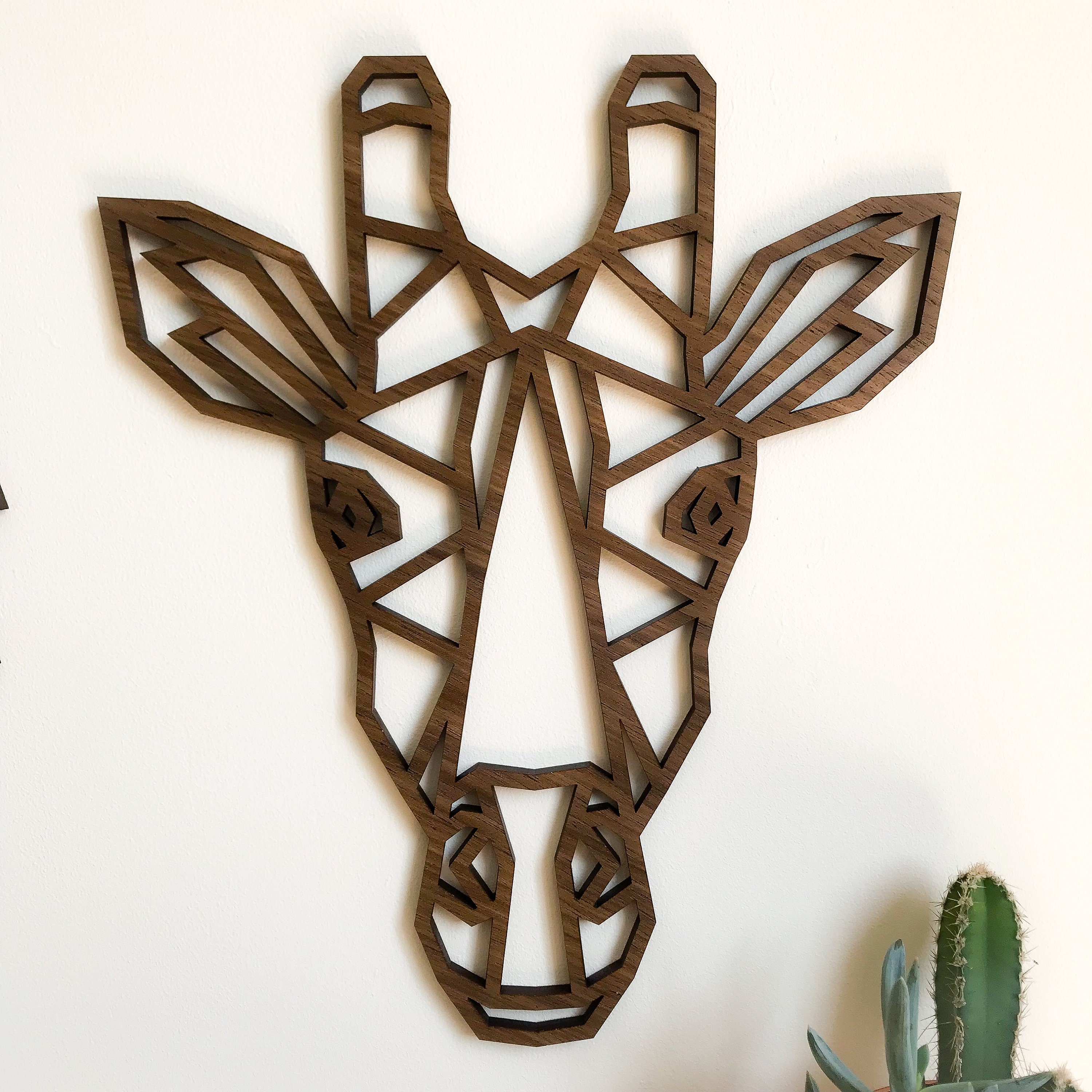 Safari Wall Decor Art Wooden Geometric Set Home Nursery Etsy UK