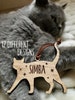 Christmas Personalised Cat Pet Bauble - Tree Decoration 