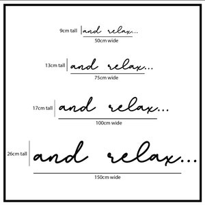 and relax... sign wooden Bathroom Wall Decor - Shower Bath Relaxation image 4