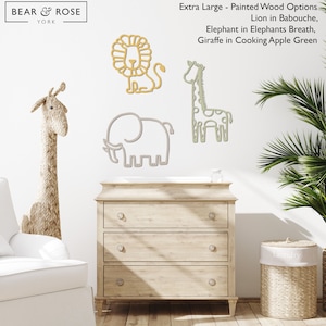 Safari Trio Wall Nursery Decor / Home / Kids / Animals / Children Room image 6