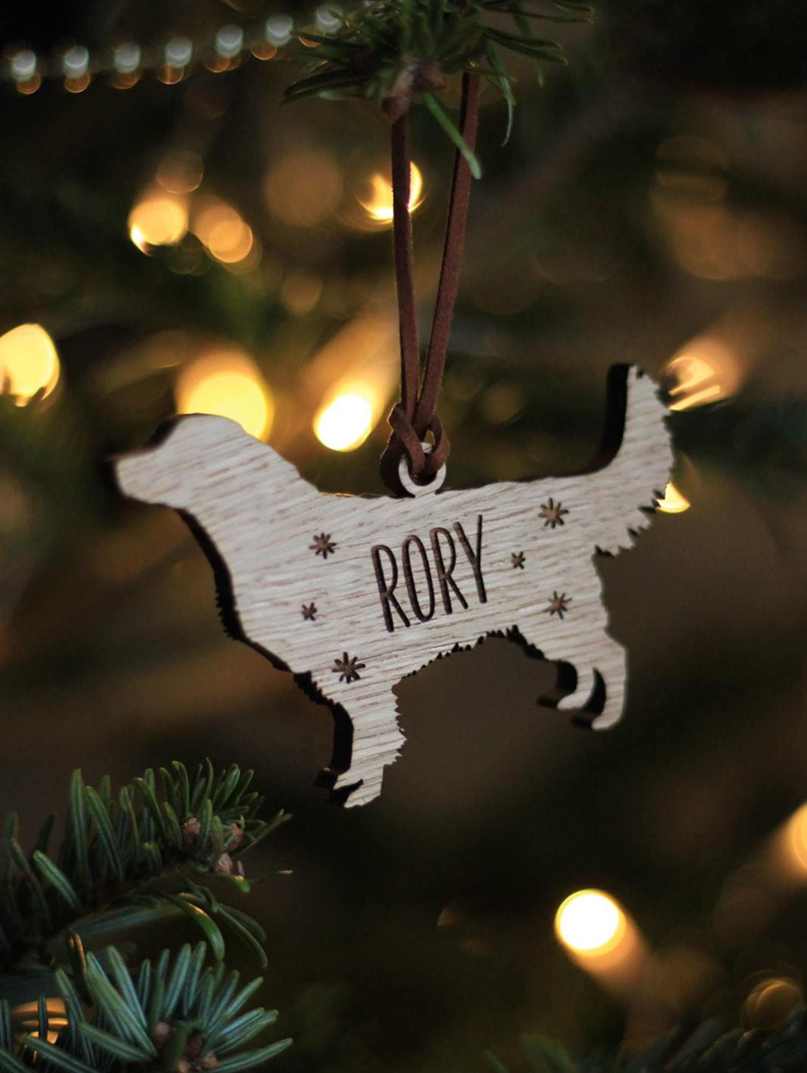 Christmas Personalised Dog Bauble  Tree Decoration image 3