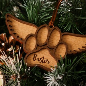 Christmas Personalised Dog Decoration Tree Decoration image 5