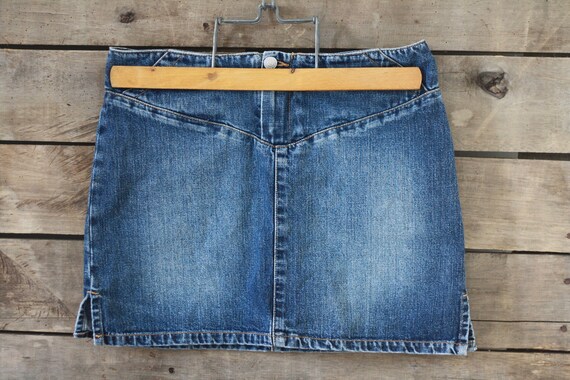 ACQUAVERDE denim skirt. Skirt jean. Blue jeans. Fr