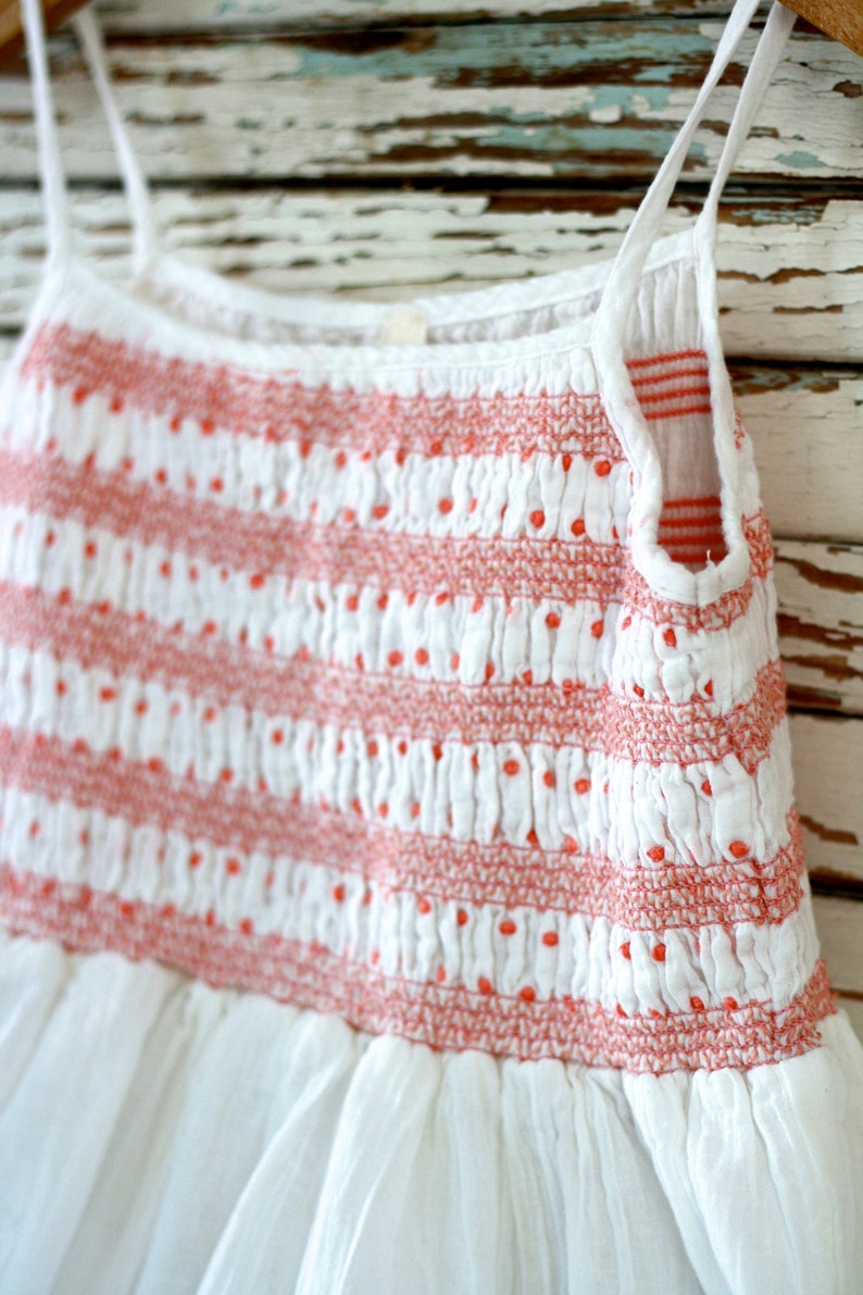 Dress 10 years Clothes 9 years Smock dress girl French girl blouse Indian shirt French white dress Bohemian blouse 9-10 years