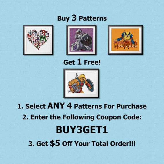 G.I. Joe Heroes Cross Stitch Pattern - Etsy