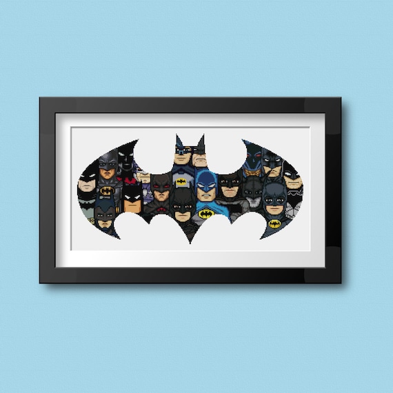 Too Many Batmans Cross Stitch Pattern - Etsy