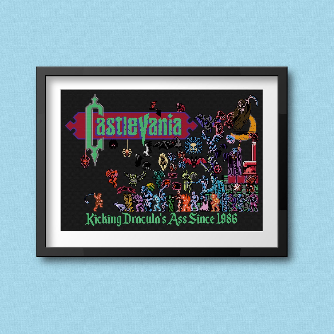 Castlevania Epic Battle Cross Stitch Pattern | Etsy