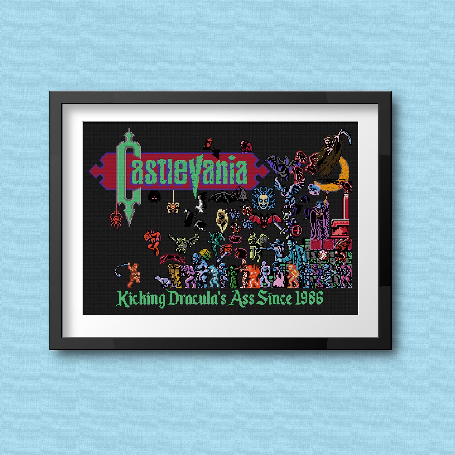 Castlevania Epic Battle Cross Stitch Pattern | Etsy